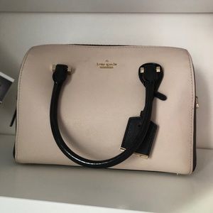 🌸☁️KATE SPADE☁️🌸 cream and black hand bag and crossbody 2 in 1